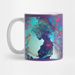 Fantastical Manga Flower Girl Mug